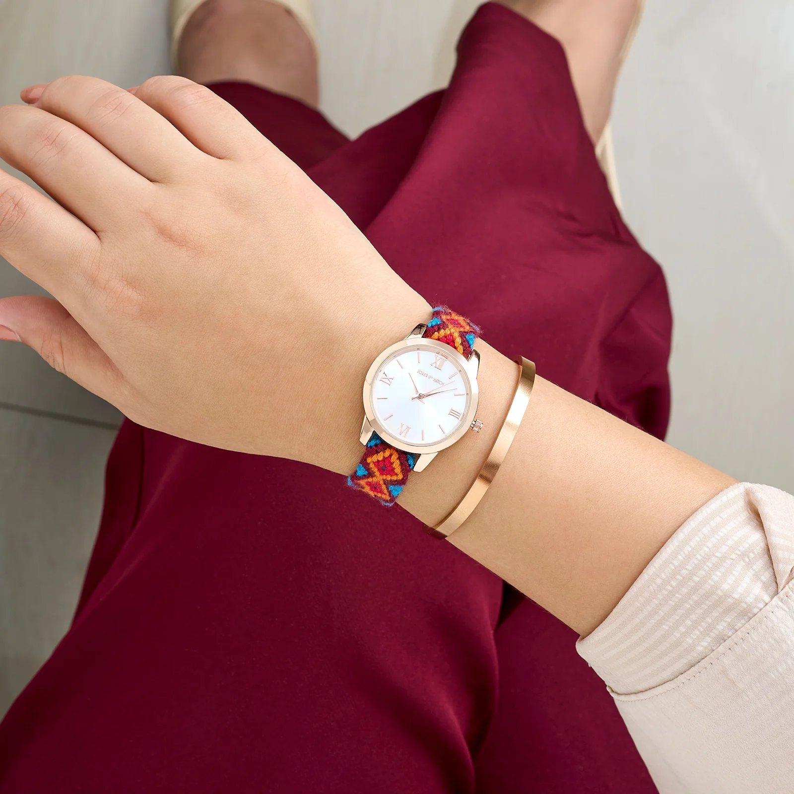 Tangle Thread Watch Bracelet Stack