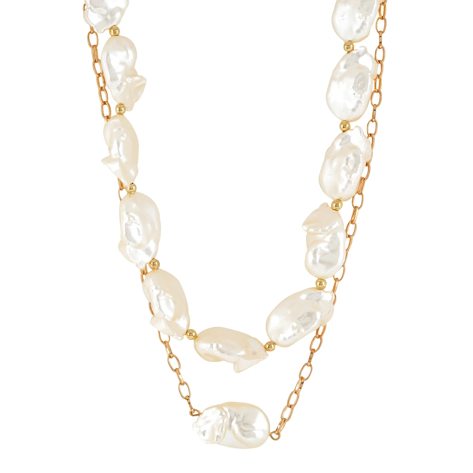 Tansy Pearl Layered Necklace - Image 4