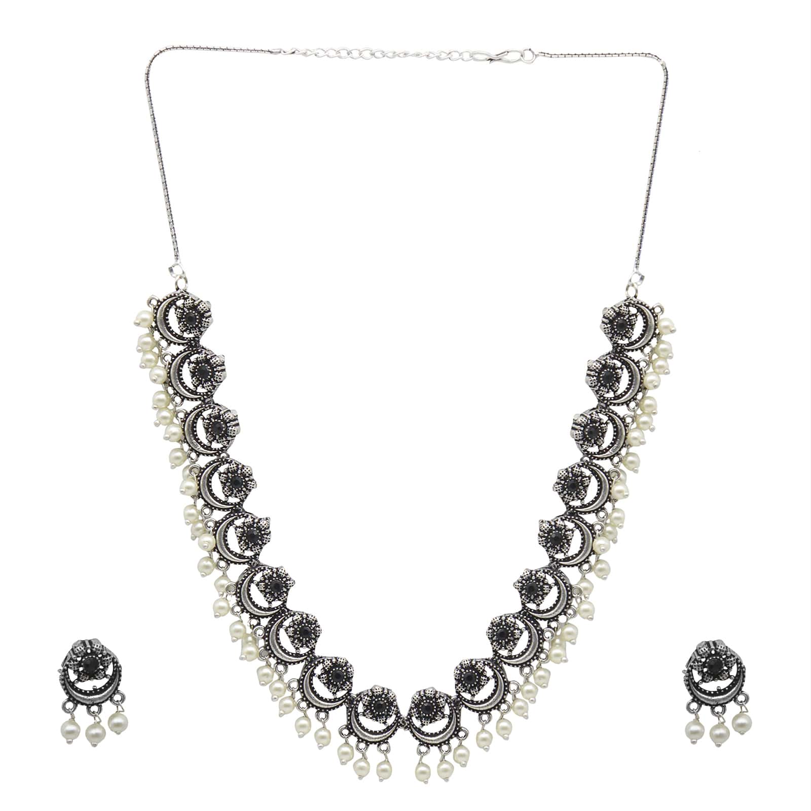 Amba Black Silver Oxidized Jewelry Gift Set - Image 2