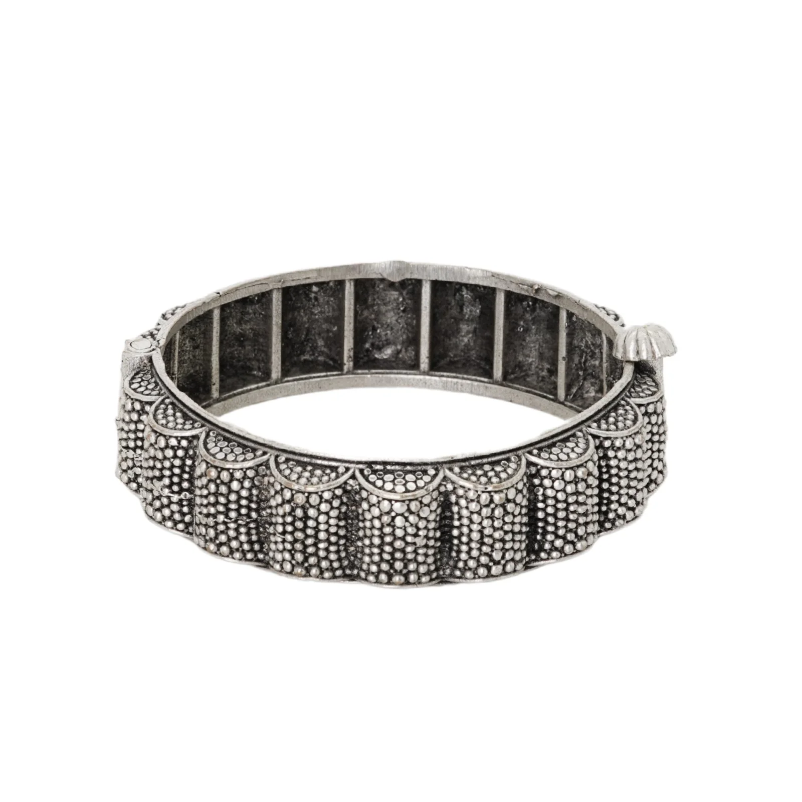 Teejh Arshi Silver Oxidised Bangles - Image 2