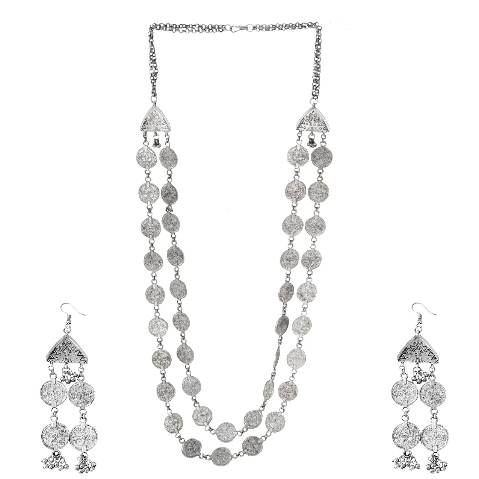 Teejh Banjari Coin Layered Necklace Set - Image 2