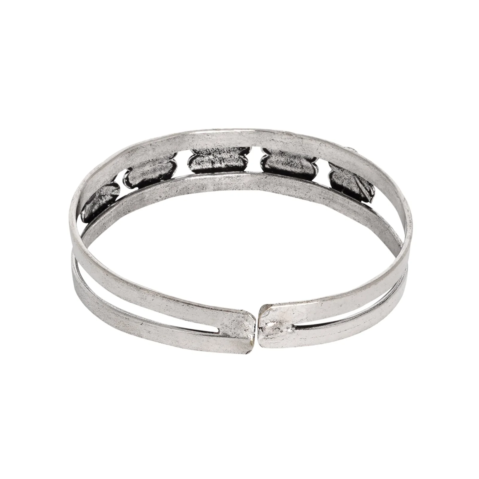 Teejh Dani Silver Oxidised Bracelet Cuff - Image 5
