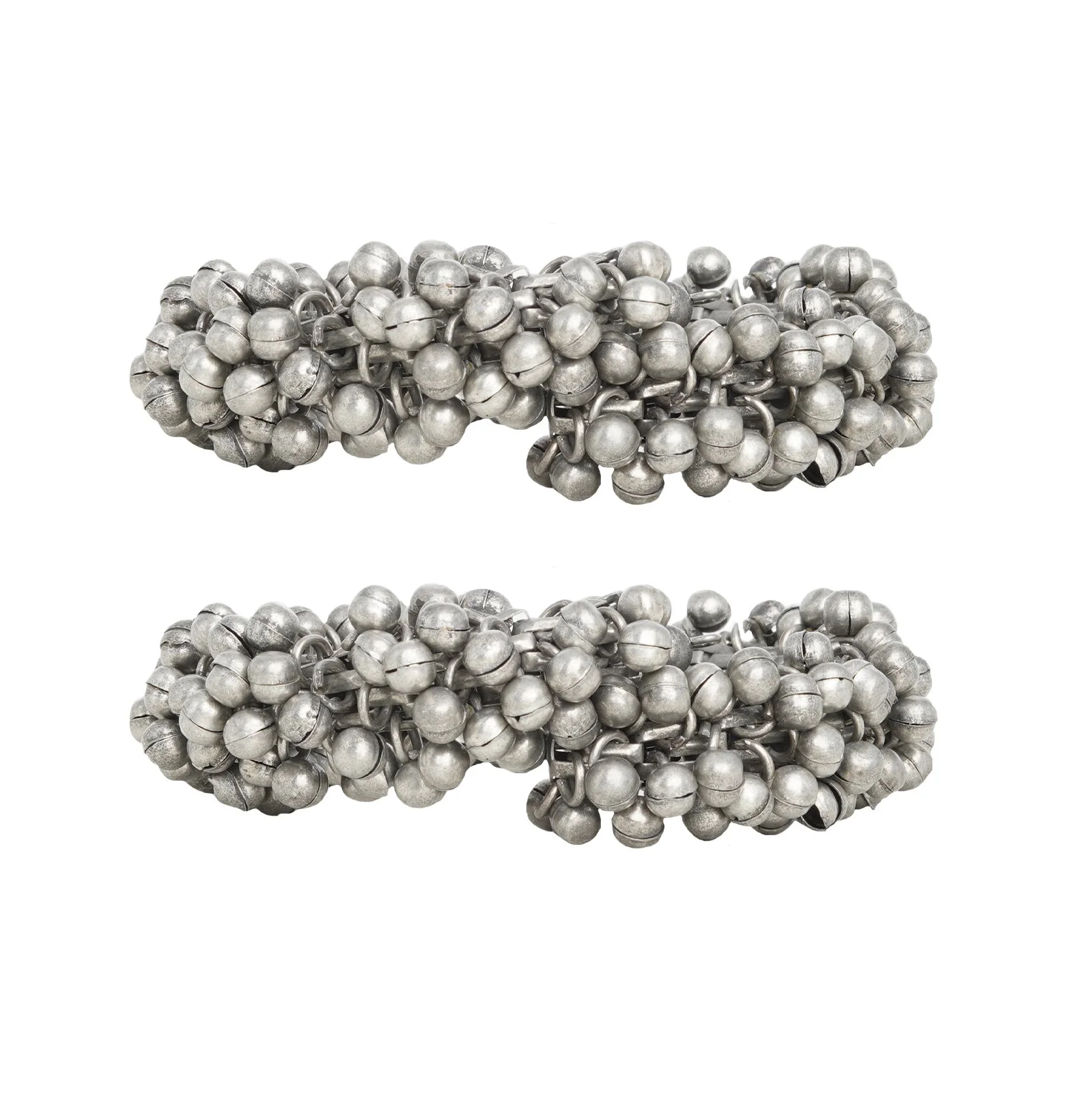Teejh Gunjan Ghungroo Silver Oxidised Bangle - Image 5