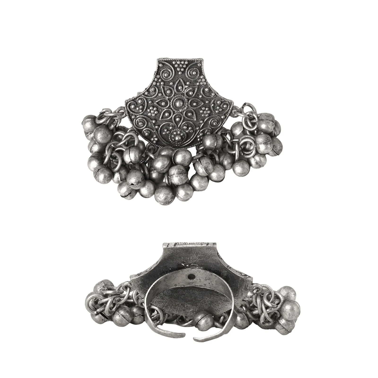 Teejh Manisha Silver Oxidised Jewelry Gift Set - Image 4
