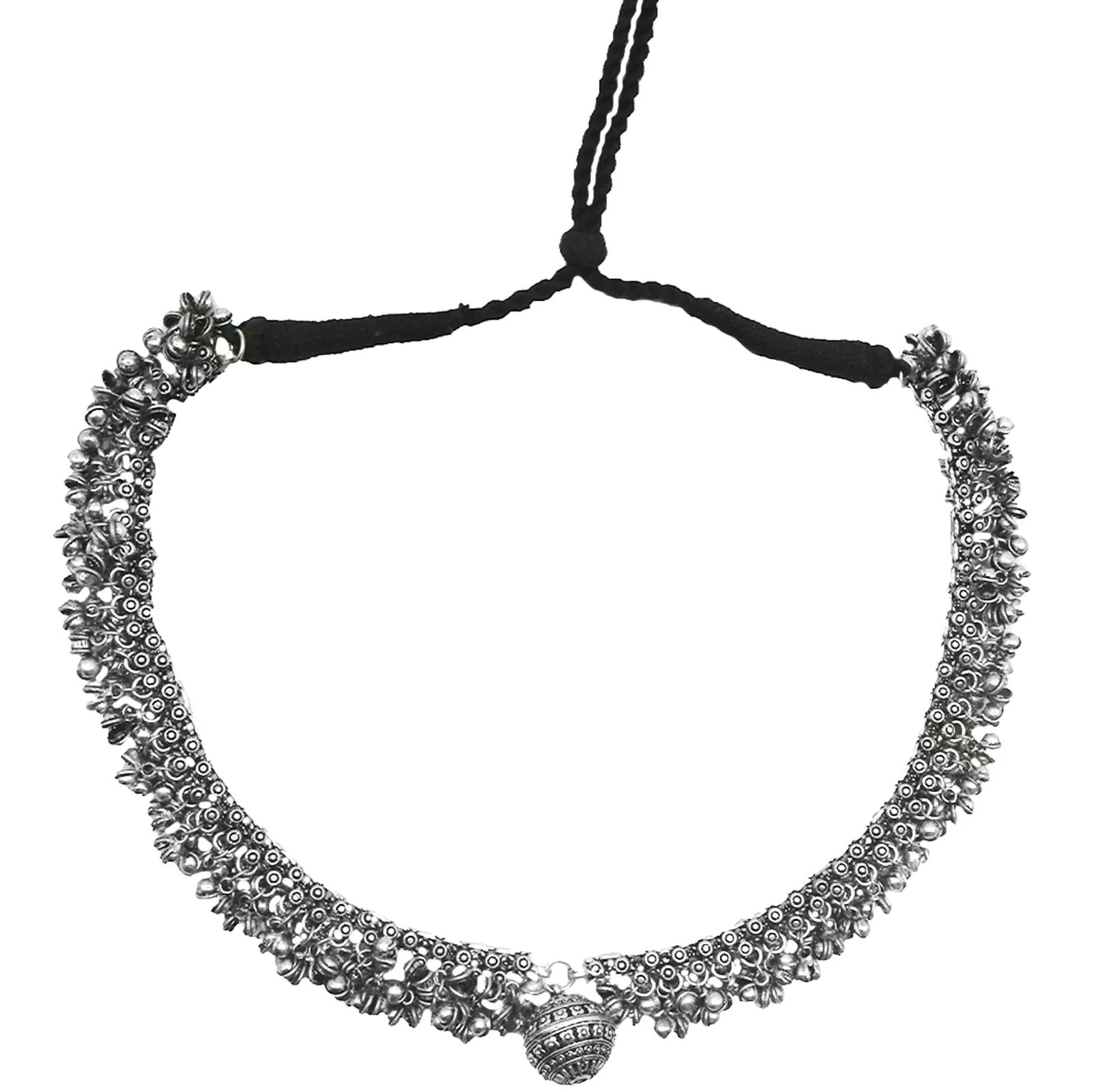Teejh Pankaja Silver Oxidised Jewelry Gift Set - Image 2