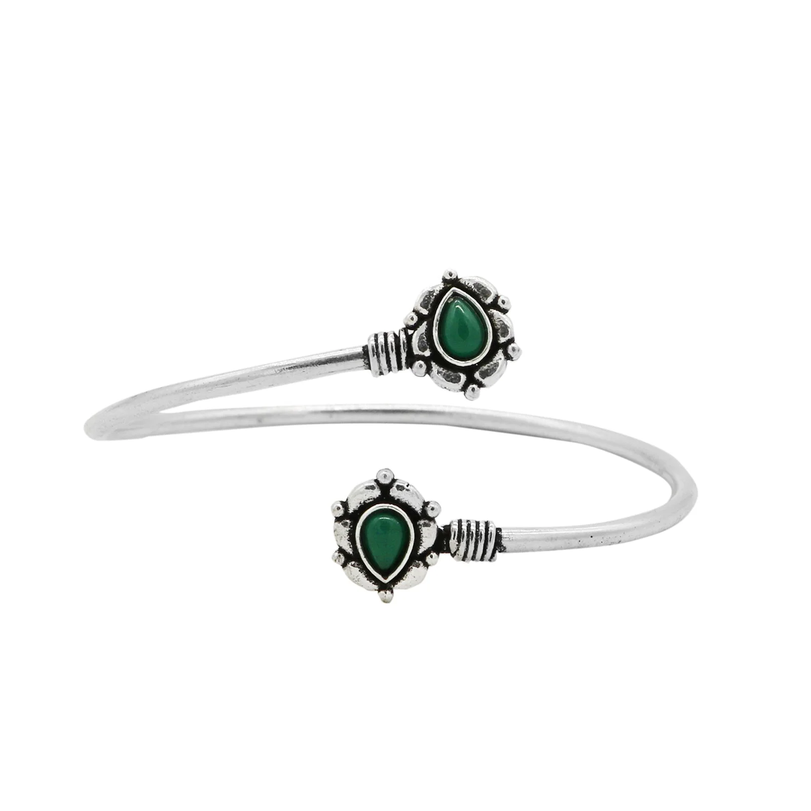Teejh Shaila Silver Oxidised Multicolored Stone Jewelry Gift Set - Image 5