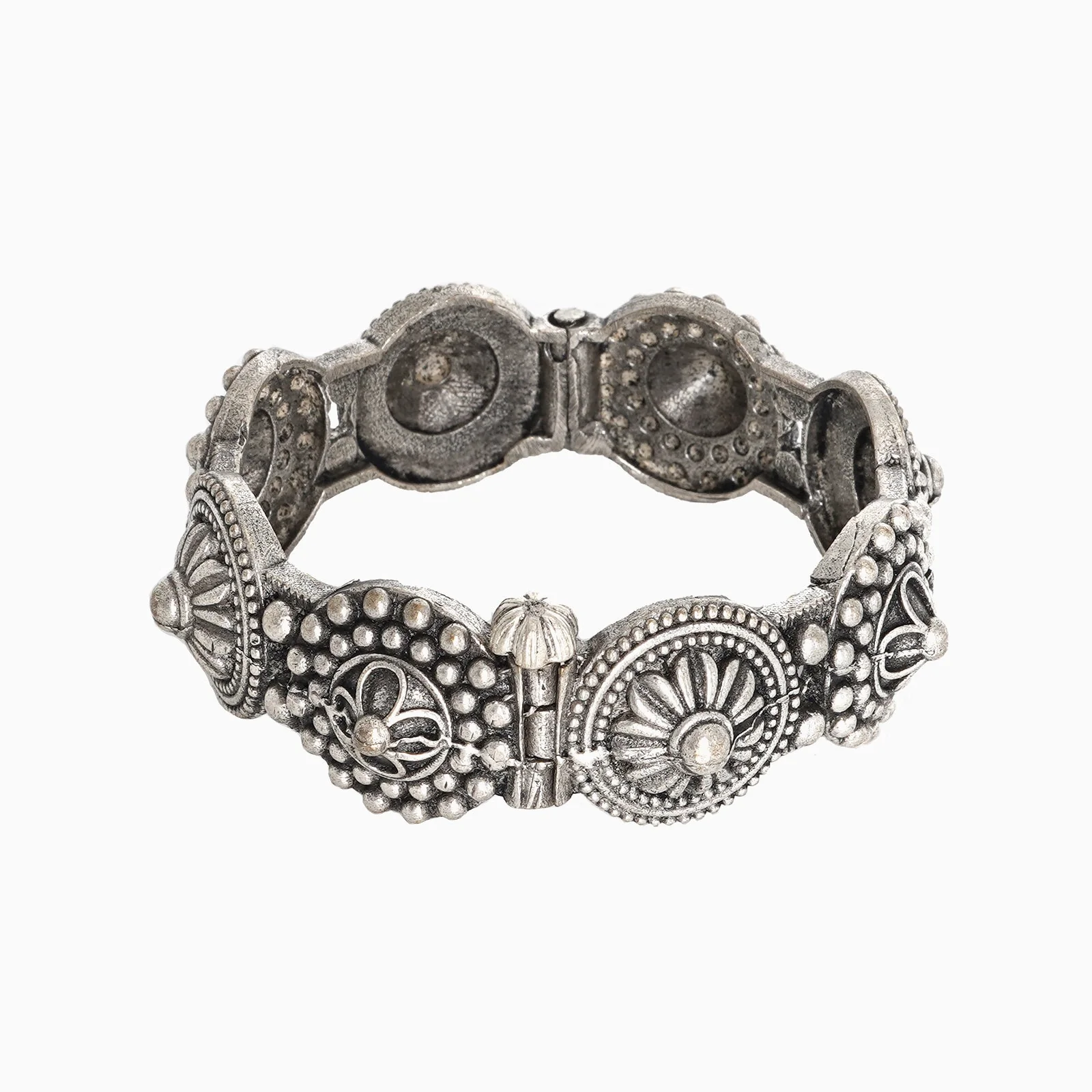 Teejh Sheela Silver Oxidised Bracelet - Image 3