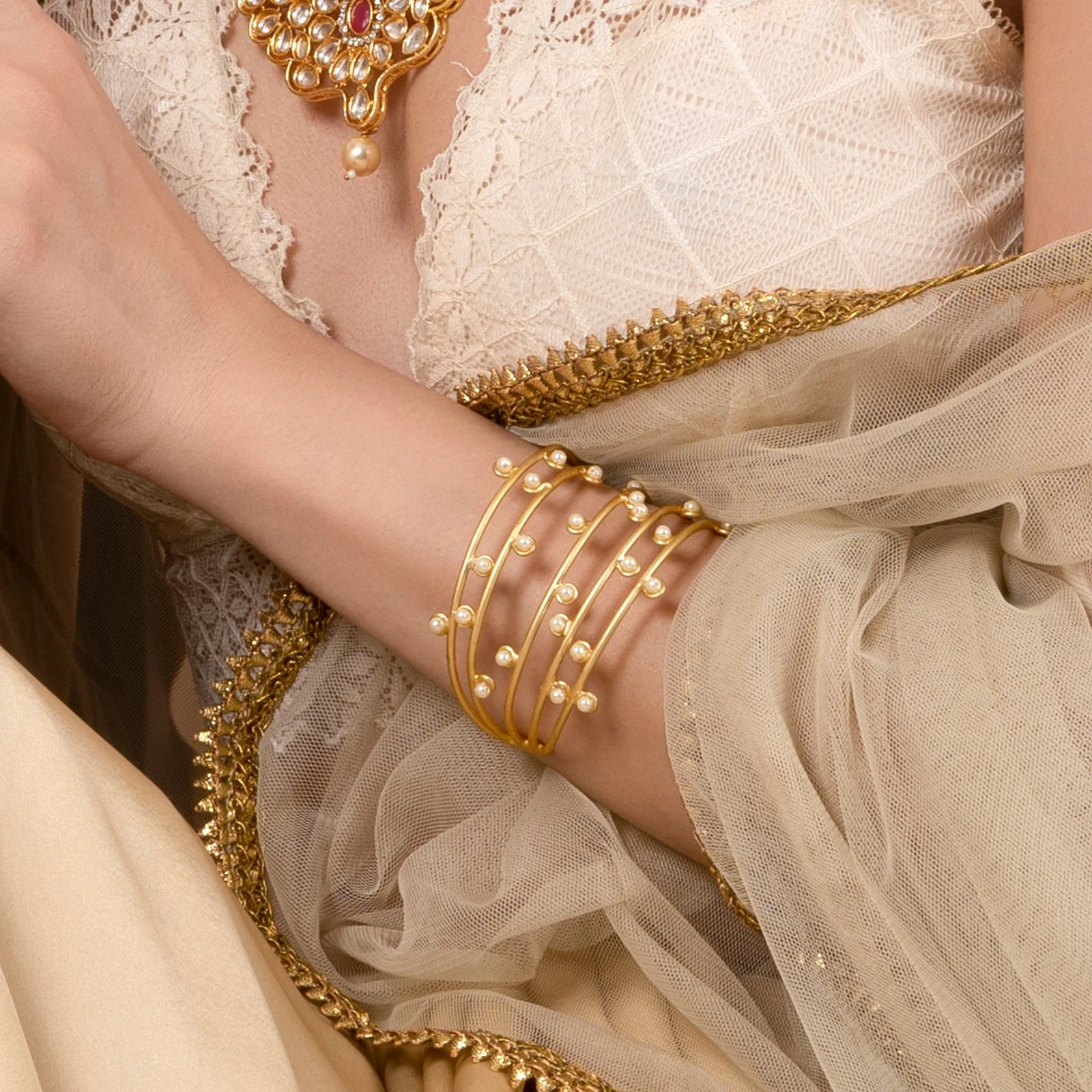 Teejh Tista Layered pearl Bracelet