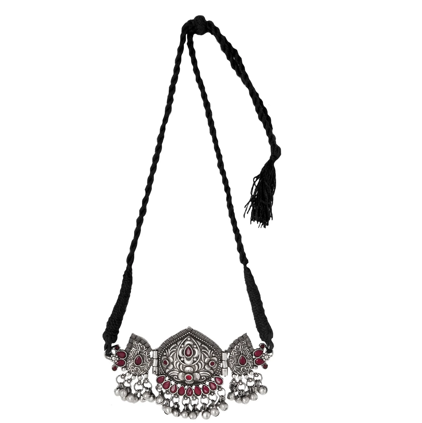 Teejh Vriti Silver Oxidised Jewelry Gift Set - Image 2