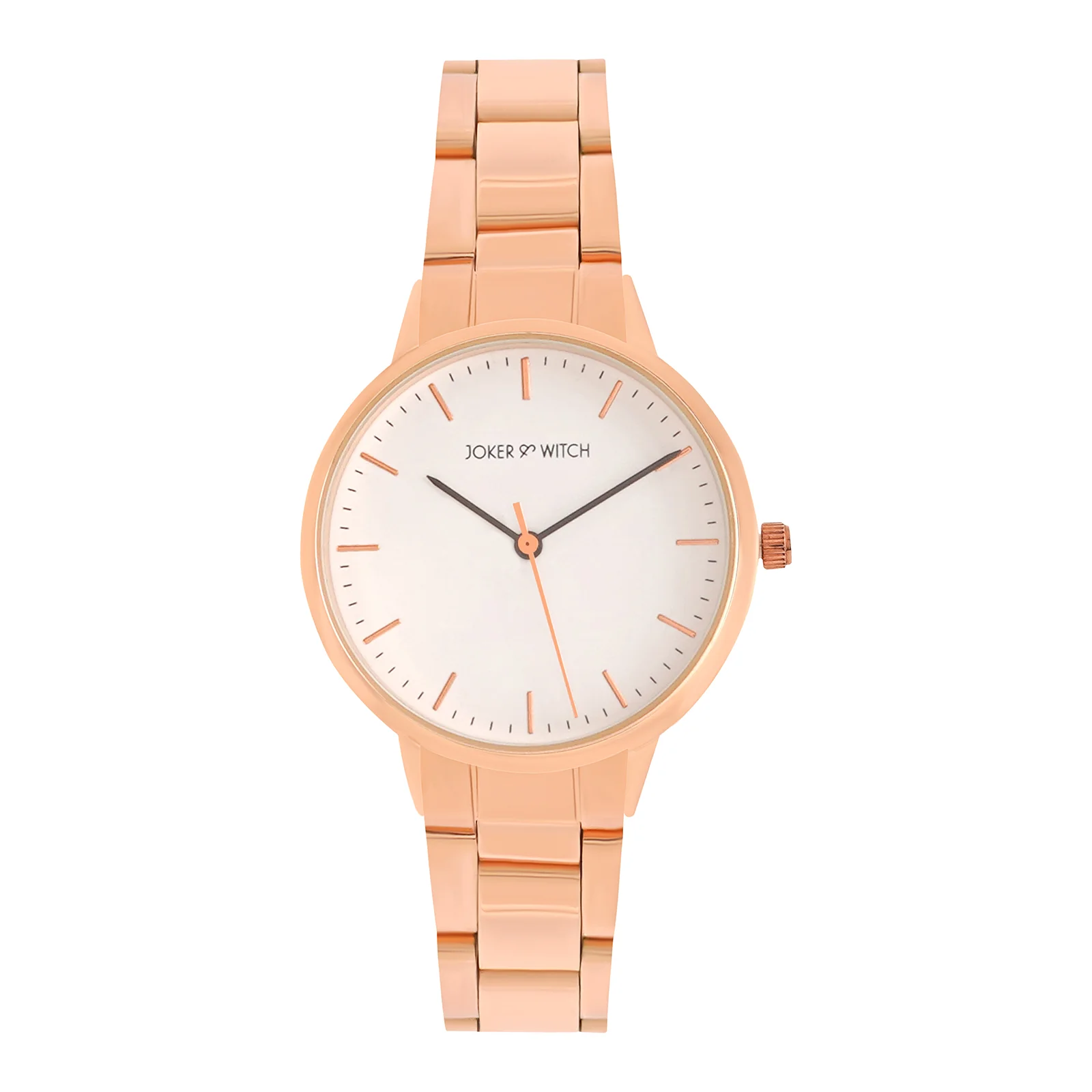 Tokyo White Medium Dial Rose Gold Linked Chain Strap Women's Watch - Image 3