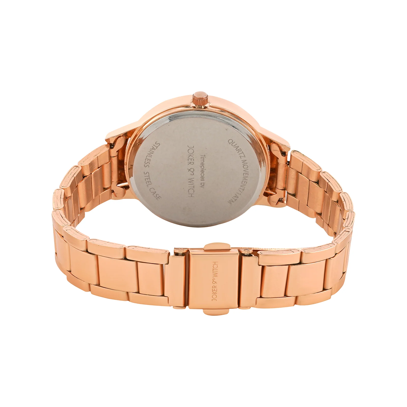 Tokyo White Medium Dial Rose Gold Linked Chain Strap Women's Watch - Image 6