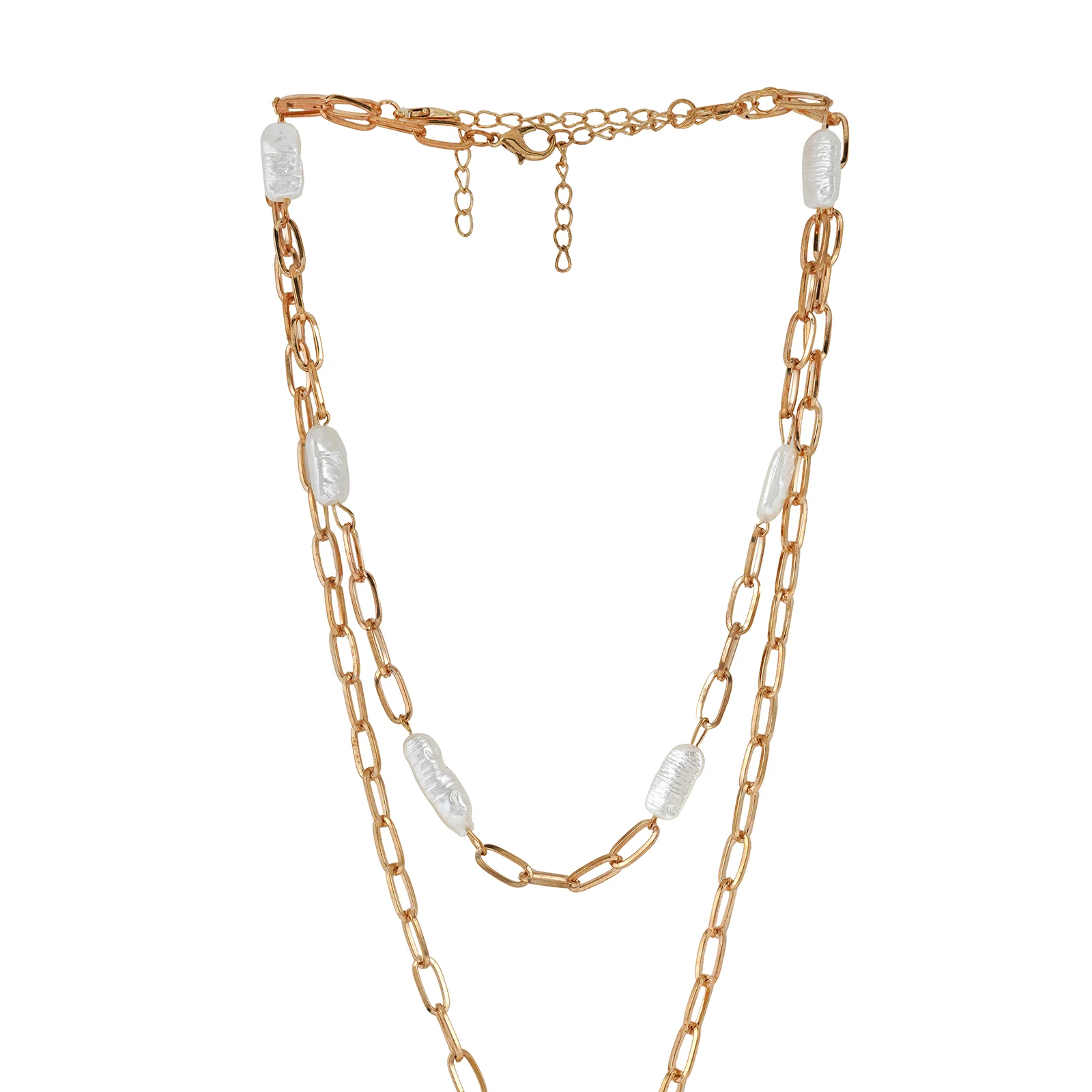 Trinket Two Piece Layered Necklace - Image 5