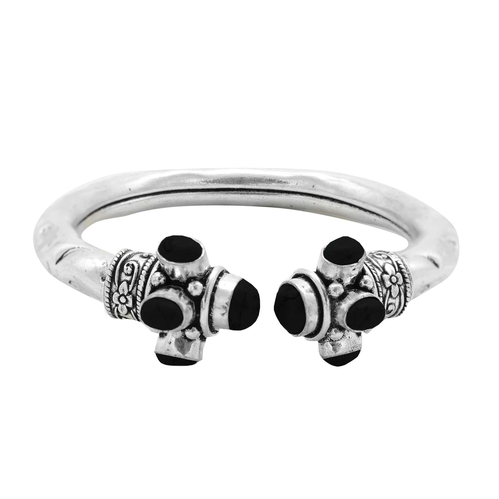 Trisha Black Bracelet Cuff - Image 3