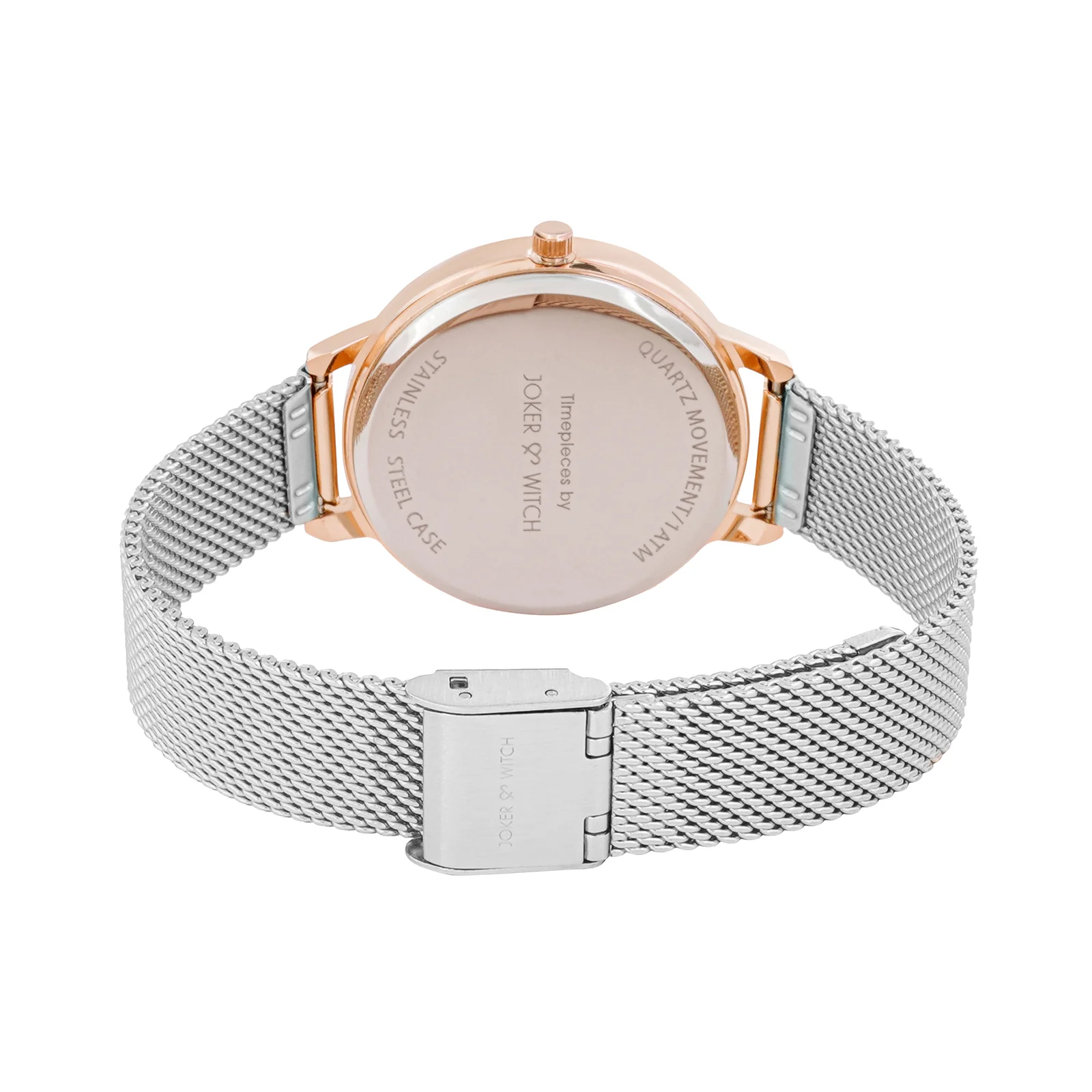 Twelve O'Heart Silver Medium Dial Mesh Strap Women's Watch - Image 6