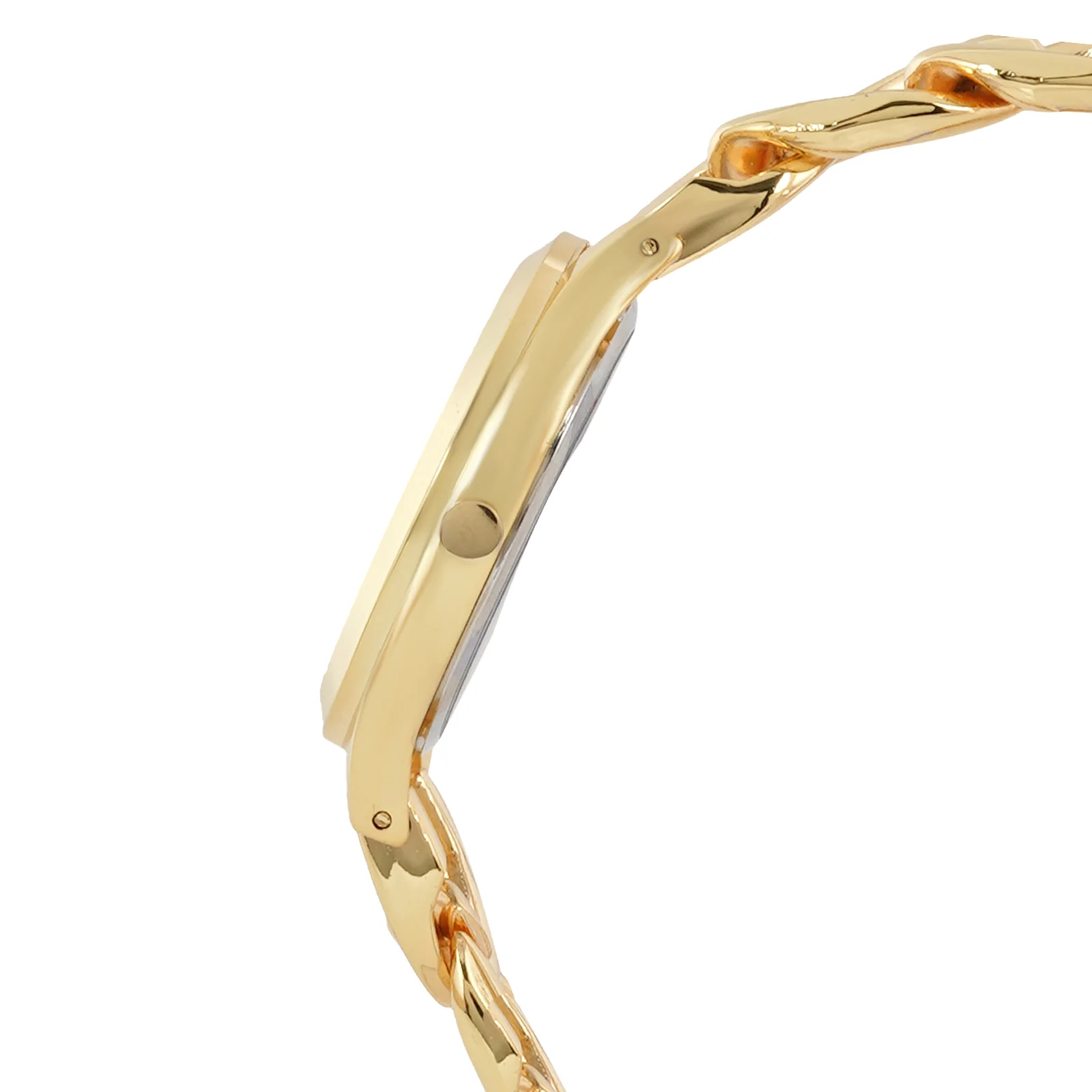 Vegas White Medium Dial Gold Bracelet Strap Women's Watch - Image 5