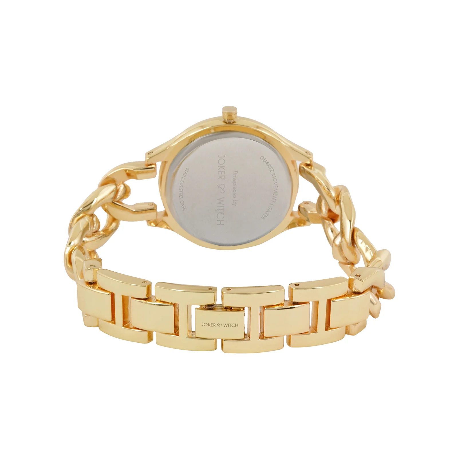 Vegas White Medium Dial Gold Bracelet Strap Women's Watch - Image 6