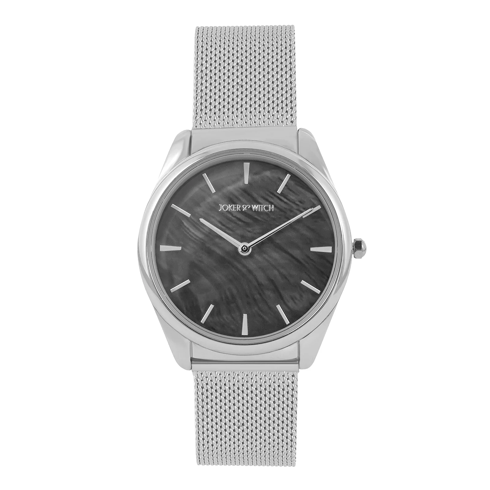 Venice Black Medium Dial Silver Mesh Strap Women's Watch - Image 3