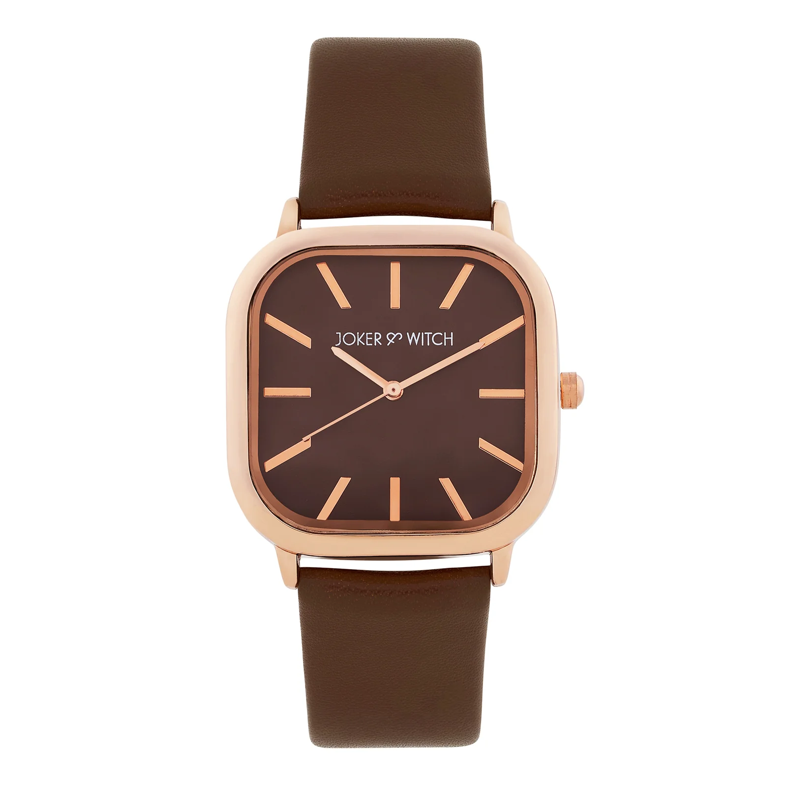 Vera Brown Medium Square Dial PU Strap Women's Watch - Image 3