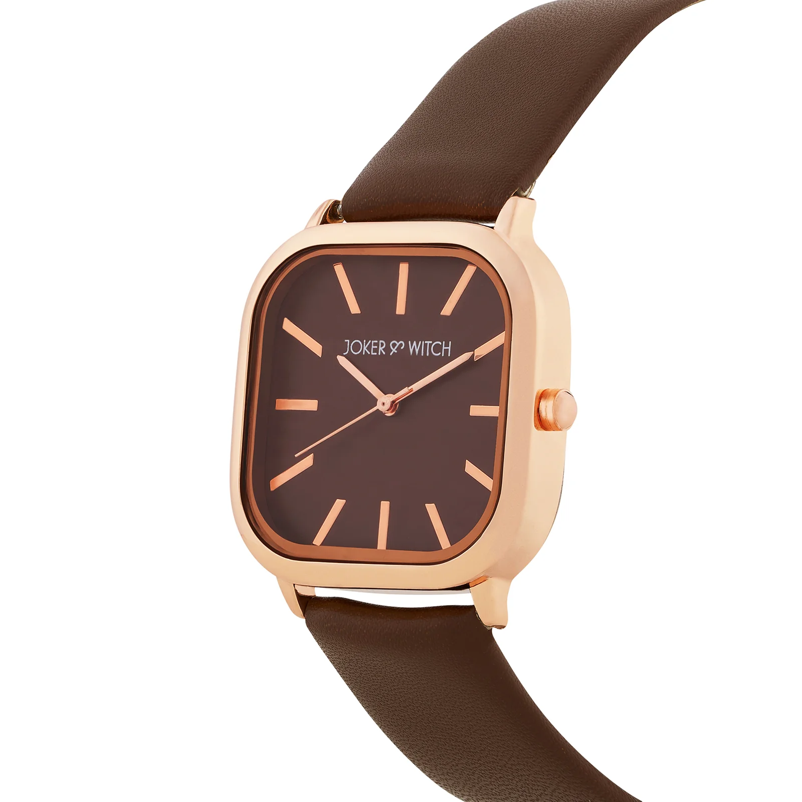 Vera Brown Medium Square Dial PU Strap Women's Watch - Image 4