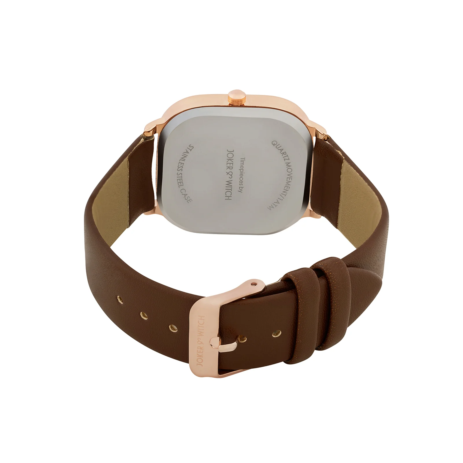 Vera Brown Medium Square Dial PU Strap Women's Watch - Image 6