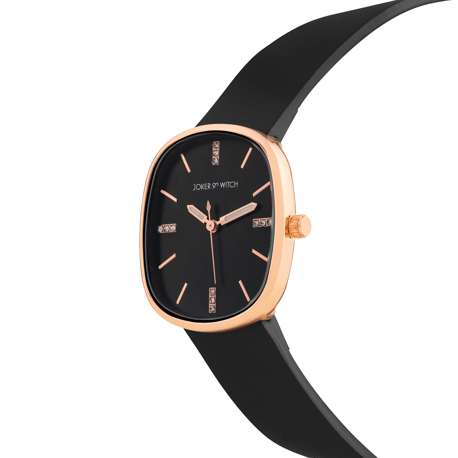 Verona Black Medium Rectangle Dial PU Strap Women's Watch - Image 4
