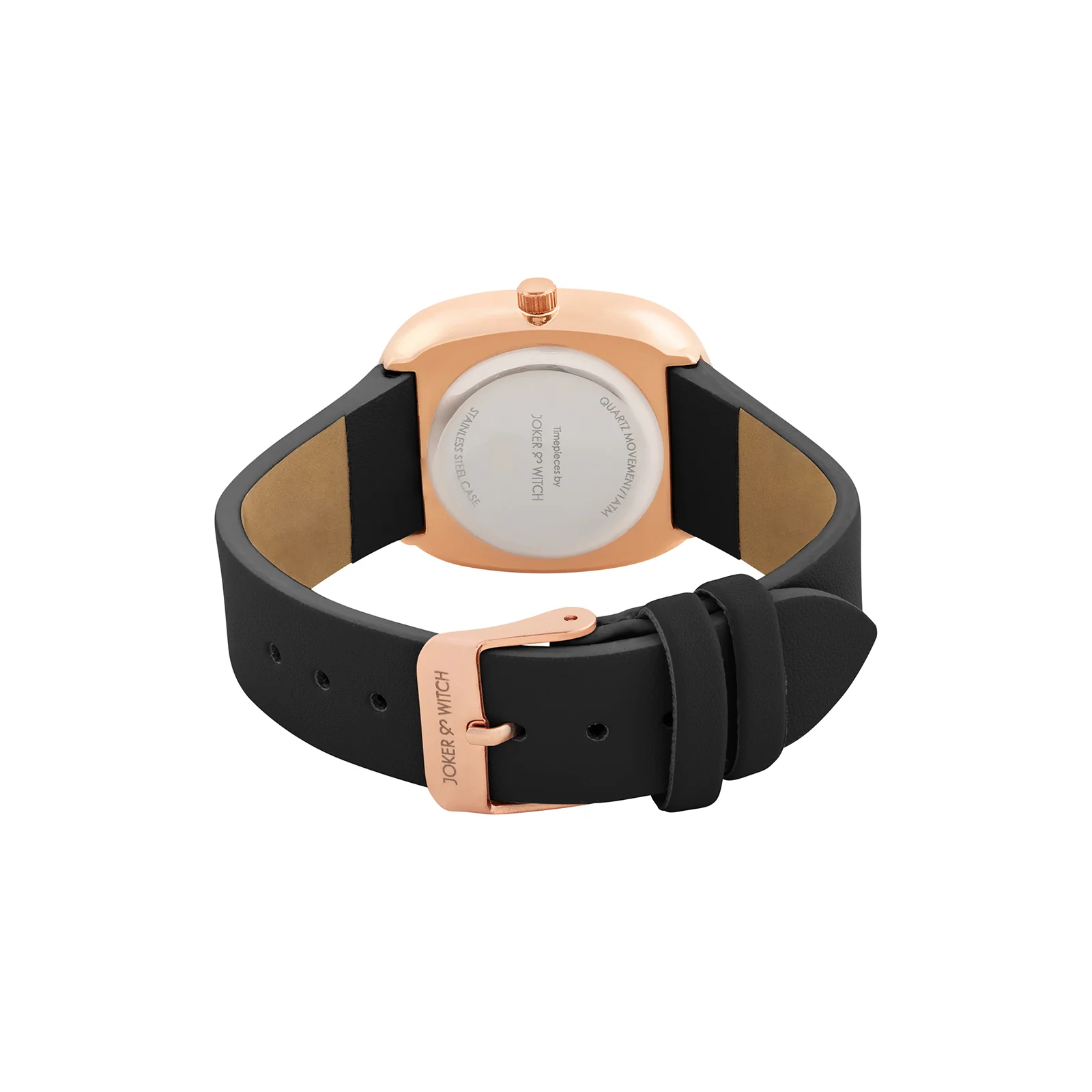 Verona Black Medium Rectangle Dial PU Strap Women's Watch - Image 6