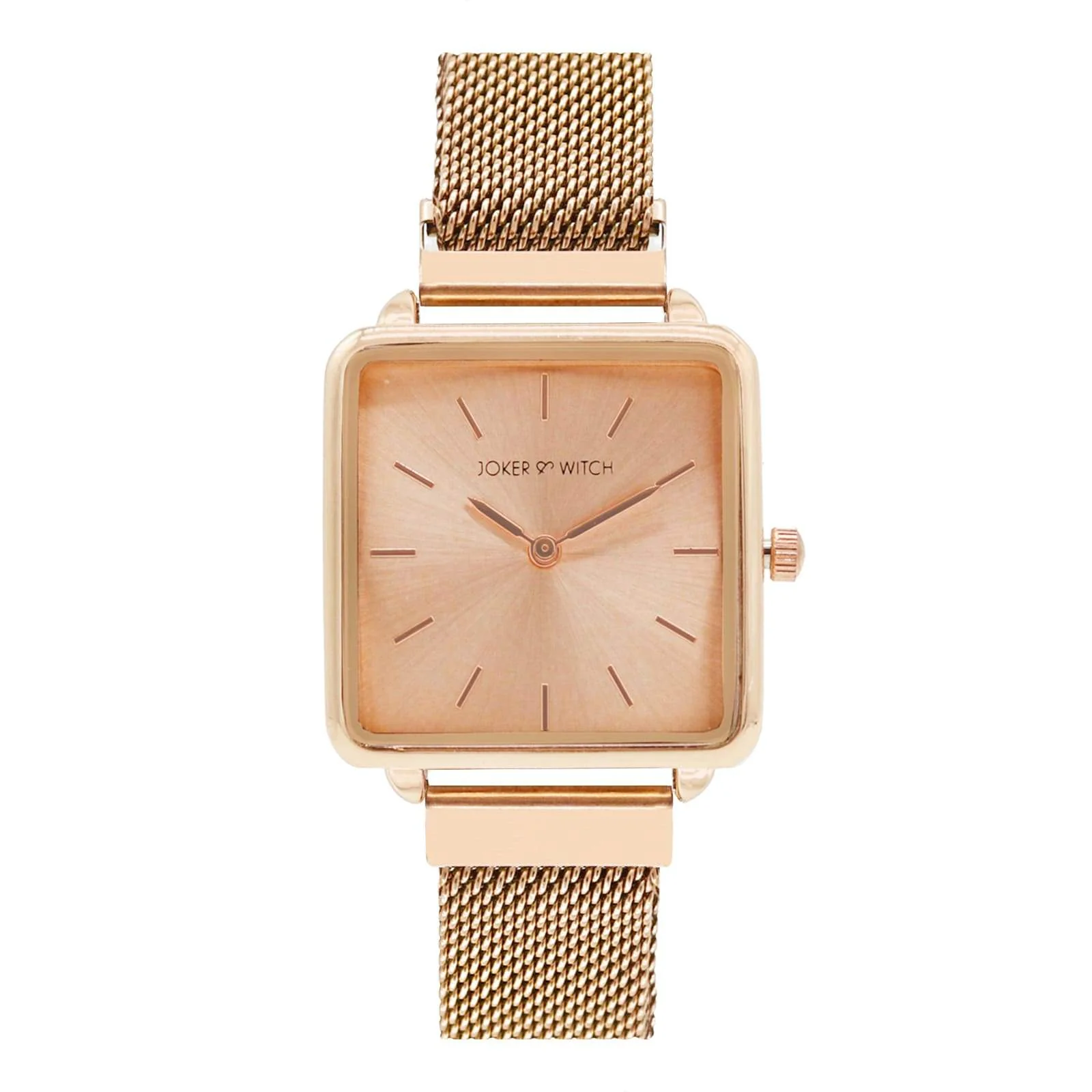 Vintage Rose Gold Small Square Dial Magnetic Strap Women's Watch