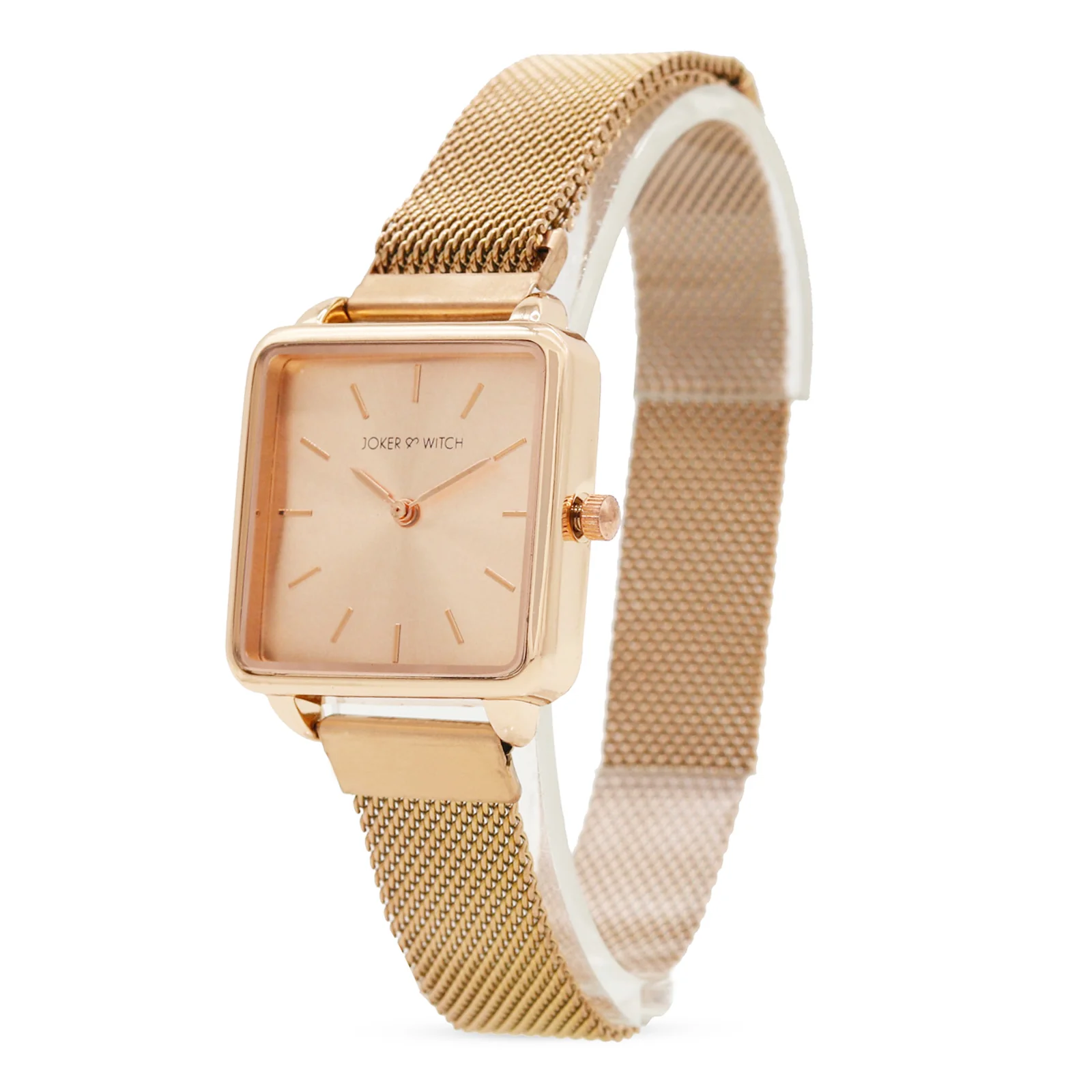 Vintage Rose Gold Small Square Dial Magnetic Strap Women's Watch - Image 4