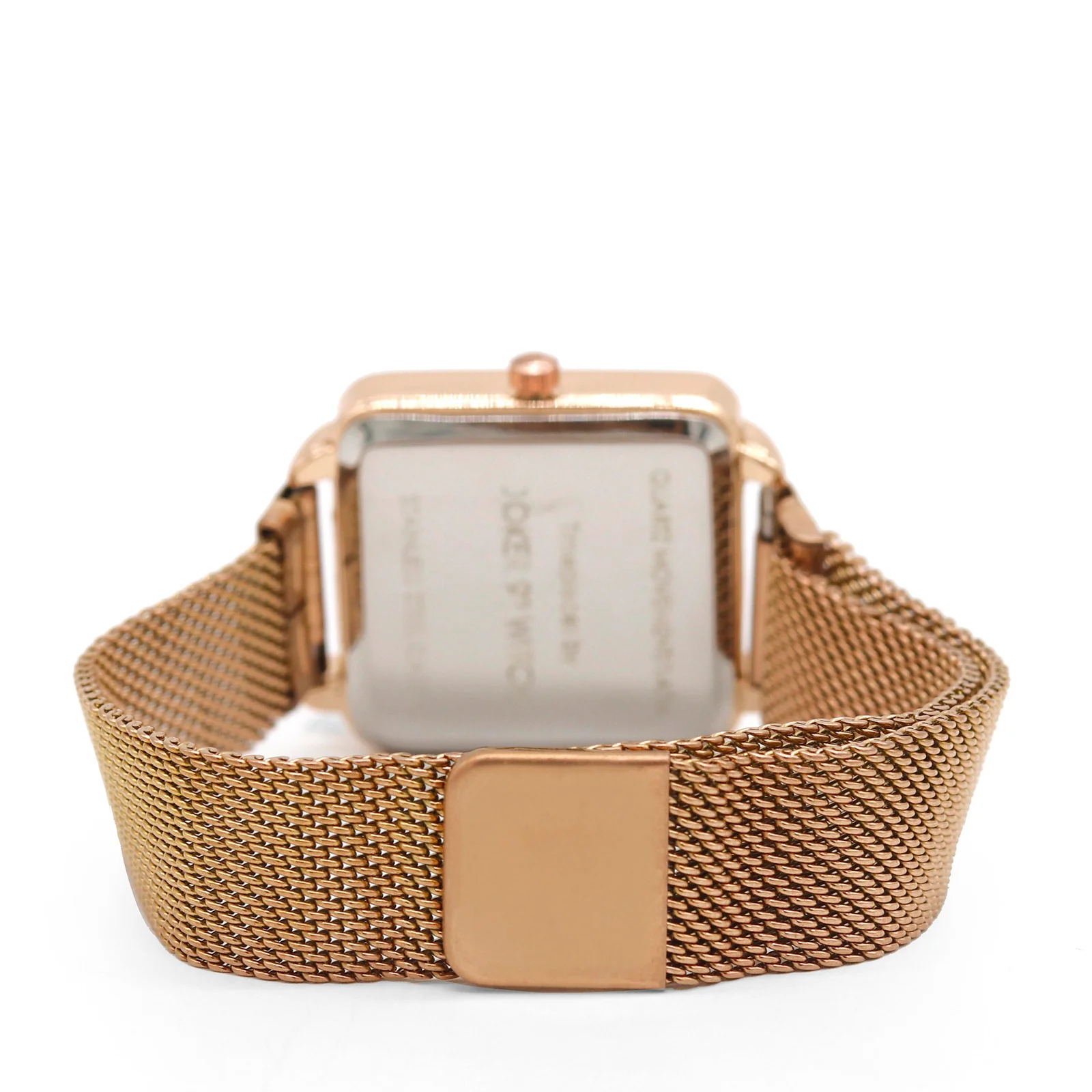 Vintage Rose Gold Small Square Dial Magnetic Strap Women's Watch - Image 8