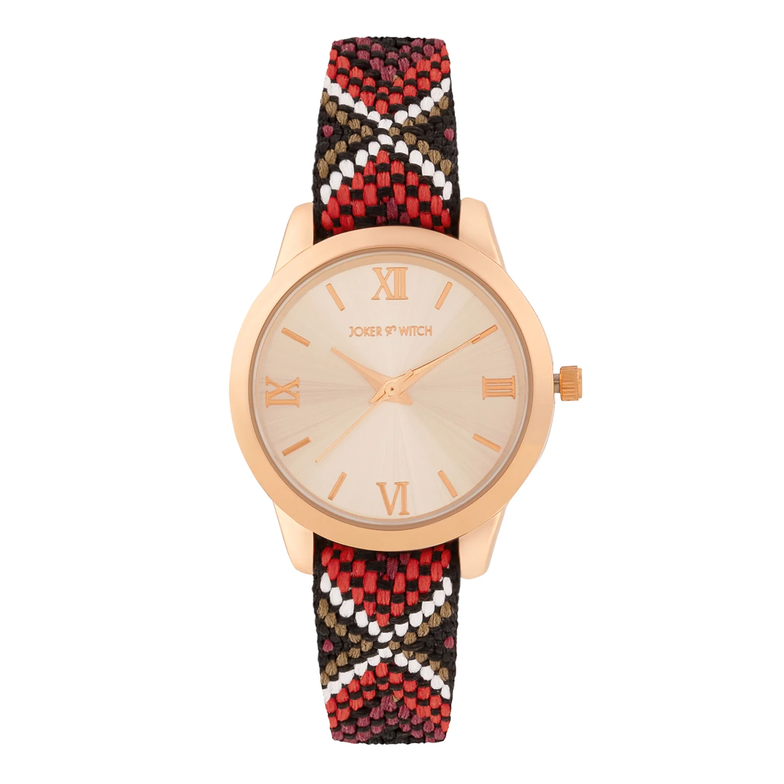 Zen Loom Rose Gold Medium Dial Red Macrame Strap Women's Watch - Image 3